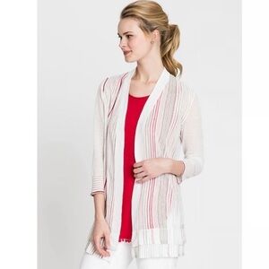 Nic + Zoe Linen Modal Open Cardigan